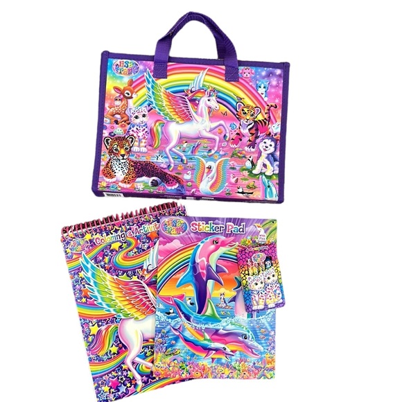 Lisa Frank Office Lisa Frank Trifold Portfolio With Handles